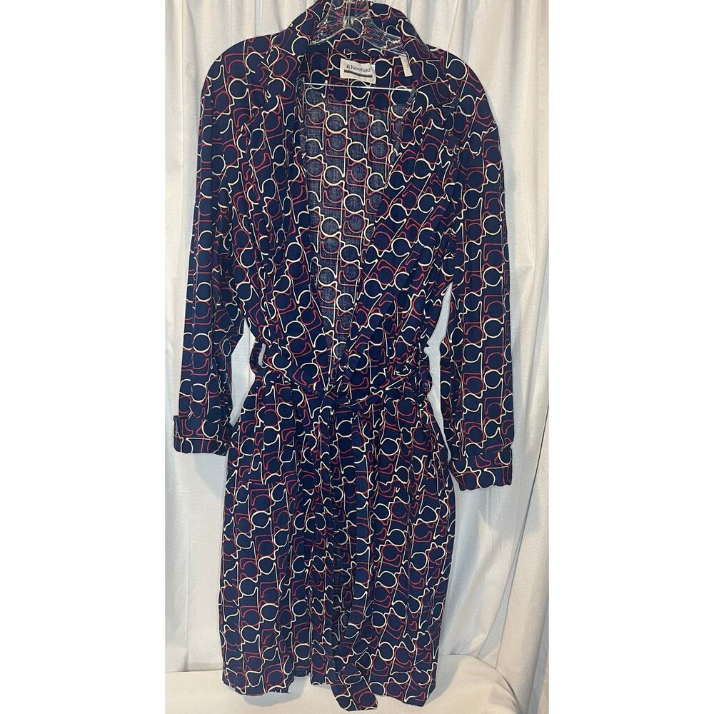 Vintage Kentfield Robe Unique Design OneSize red white &Blue